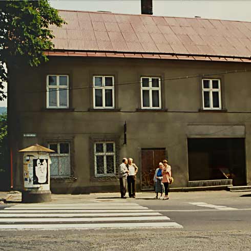 B&auml;ckerei und Gasthof in Kozy &ndash; Ortsbesuch in den 80er Jahren.